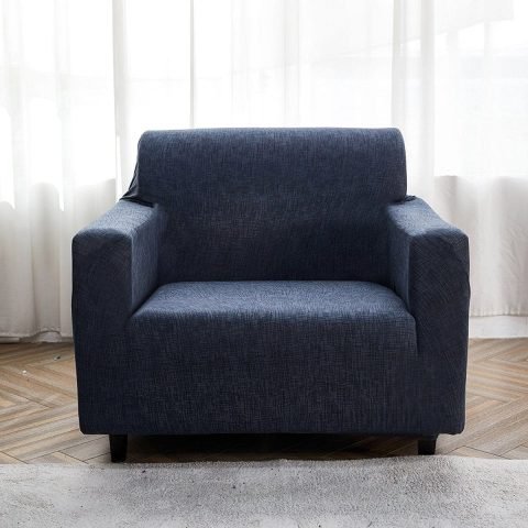 Bleu Classy Housse De Fauteuil Extensible